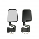 Door Mirror Kit, LED Turn Signals, Black, 87-02 Jeep Wrangler (YJ/TJ)
