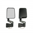 Door Mirror Kit, LED Signal, Dual Focus, Black, 87-02 Jeep Wrangler
