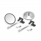 Quick Release Mirror Relocation Kit, Stainless, 97-15 Jeep Wrangler