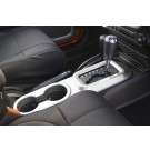 Center Cup Console, Brushed Silver, Automatic, 11-15 Jeep Wrangler