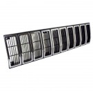 Grille Insert, Black and Chrome, 84-87 Jeep Cherokee (XJ)