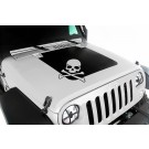Hood Decal, Skull, 07-15 Jeep Wrangler