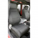 Neoprene Front Seat Covers, Black, 07-10 Jeep Wrangler