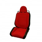 RRC Off Road Racing Seat, Reclinable, Red, 76-02 Jeep CJ and Wrangler