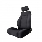 Ultra Front Seat, Reclinable, Black Denim, 97-06 Jeep Wrangler (TJ)