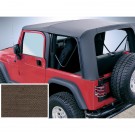 Soft Top, Khaki, Clear Windows, 03-06 Jeep Wrangler (TJ)