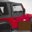 Upper Soft Door Kit, Dark Tan, 97-06 Jeep Wrangler