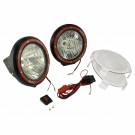 5-Inch Round HID Off Road Light Kit, Black Composite Housing