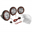 7-Inch Round HID Off Road Light Kit, Black Composite Housing
