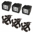 X-Clamp and LED Light Kit, Black, 3-Pieces