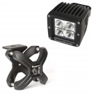 X-Clamp & Square LED Light Kit, Large, Textured Black