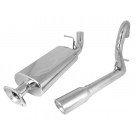 Stainless Steel Cat Back Exhaust System, 00-06 Jeep Wrangler (TJ)