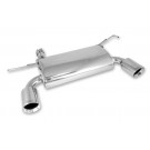 Stainless Steel Axle Back Exhaust System, 07-15 Jeep Wrangler