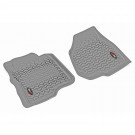 Floor Liners, Front, Gray, 11-12 Ford F-250/F-350