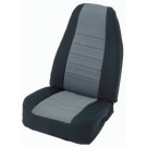 Neo Seat Cvrs RR Blk/Chr for 80-95 Wrangler