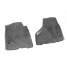 Floor Liners, Front, Gray, 12-15 Ford F-250/F-350 Pickup