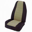 Neo Seat Cvrs Frt Blk/Tan for 07-12 WRANGLER JK 2/4DOOR